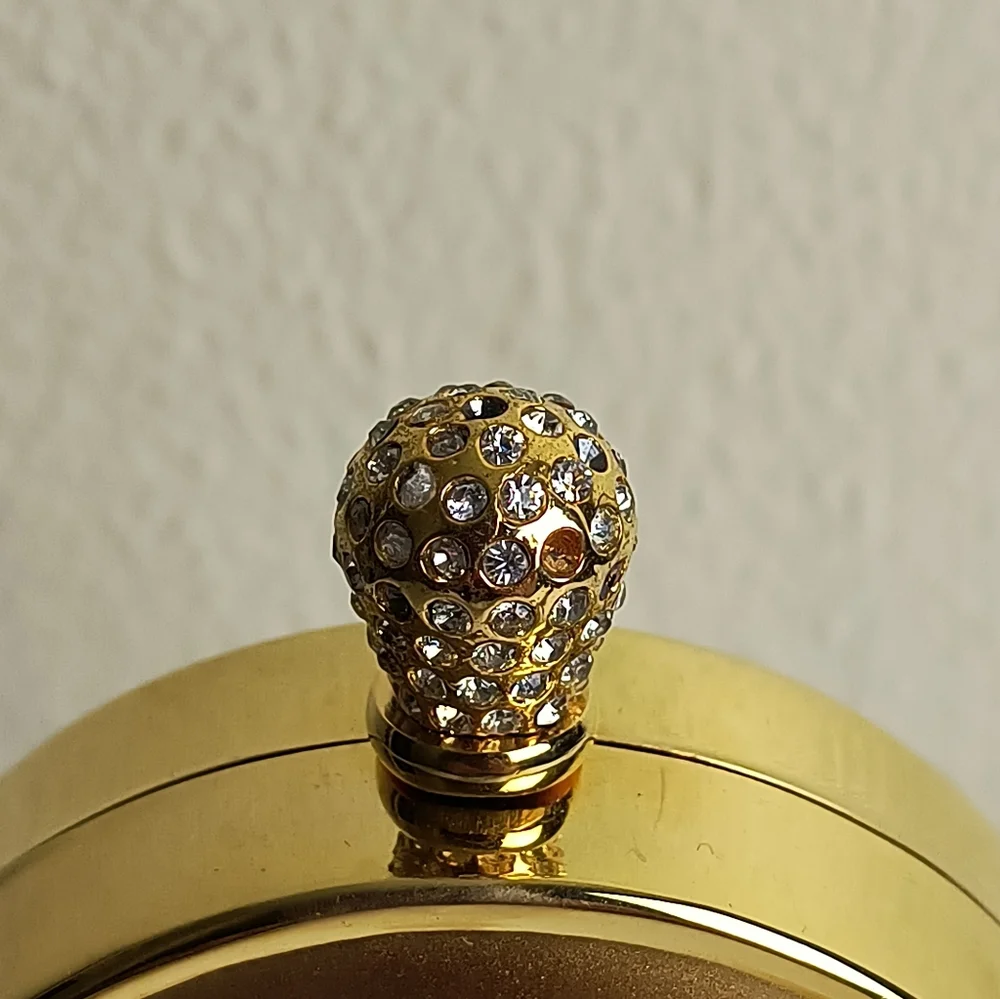 inge Christopher Oval Gold Evening Clutch Y2K Vintage Exquisite